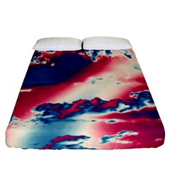 Sky pattern Fitted Sheet (King Size)