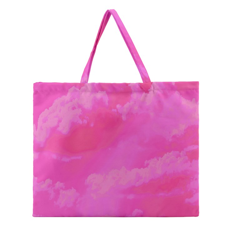 Sky pattern Zipper Large Tote Bag