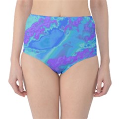 Sky Pattern High-waist Bikini Bottoms by Valentinaart