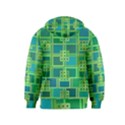 Green Abstract Geometric Kids  Zipper Hoodie View2