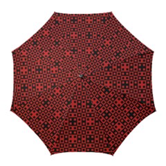 Abstract Background Red Black Golf Umbrellas