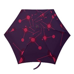 Abstract Lines Radiate Planets Web Mini Folding Umbrellas by Nexatart