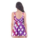 Chaos Bright Gradient Red Blue Skater Dress Swimsuit View2