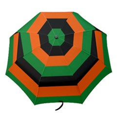 Color Green Orange Black Folding Umbrellas