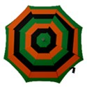 Color Green Orange Black Hook Handle Umbrellas (Small) View1