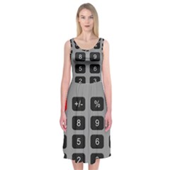 Calculator Midi Sleeveless Dress by Mariart