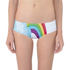 Could Rainbow Red Yellow Green Blue Purple Classic Bikini Bottoms by Mariart