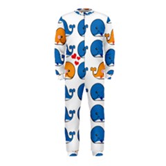 Fish Animals Whale Blue Orange Love OnePiece Jumpsuit (Kids)