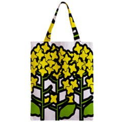 Flower Floral Sakura Yellow Green Leaf Zipper Classic Tote Bag by Mariart