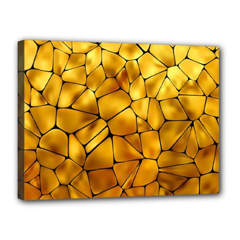 Gold Canvas 16  X 12  by Mariart