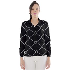 Iron Wire White Black Wind Breaker (women) by Mariart