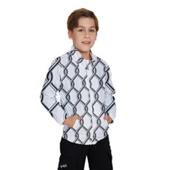 Iron Wire Black White Wind Breaker (kids) by Mariart