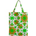 Graphic Floral Seamless Pattern Mosaic Zipper Classic Tote Bag View1