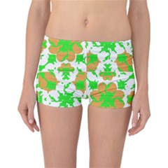 Graphic Floral Seamless Pattern Mosaic Reversible Bikini Bottoms by dflcprintsclothing