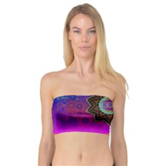 Air And Stars Global With Some Guitars Pop Art Bandeau Top by pepitasart