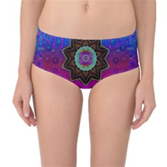 Air And Stars Global With Some Guitars Pop Art Mid-waist Bikini Bottoms by pepitasart