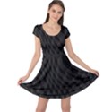 Black Pattern Dark Texture Background Cap Sleeve Dresses View1