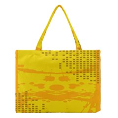 Texture Yellow Abstract Background Medium Tote Bag by Nexatart