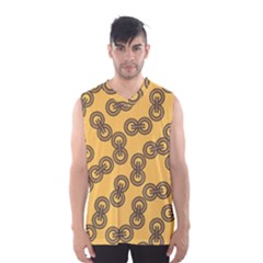 Abstract Shapes Links Design Men s Basketball Tank Top