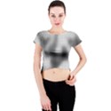 Puzzle Grey Puzzle Piece Drawing Crew Neck Crop Top View1