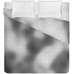 Puzzle Grey Puzzle Piece Drawing Duvet Cover Double Side (king Size)