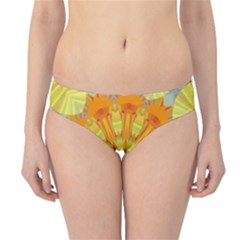 Sunshine Sunny Sun Abstract Yellow Hipster Bikini Bottoms