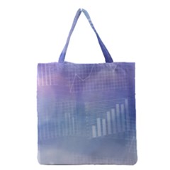 Business Background Blue Corporate Grocery Tote Bag by Nexatart