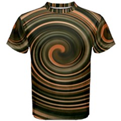 Strudel Spiral Eddy Background Men s Cotton Tee by Nexatart