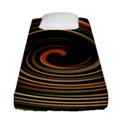 Strudel Spiral Eddy Background Fitted Sheet (single Size) by Nexatart