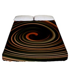 Strudel Spiral Eddy Background Fitted Sheet (california King Size) by Nexatart