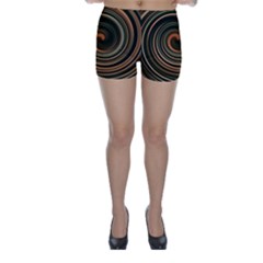 Strudel Spiral Eddy Background Skinny Shorts by Nexatart