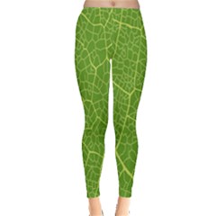 Green Leaf Line Leggings 