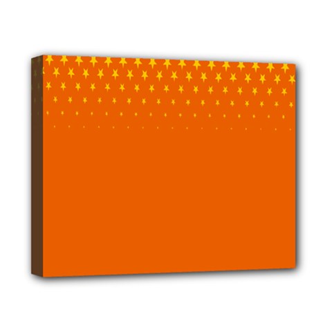 Orange Star Space Canvas 10  X 8  by Mariart