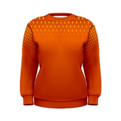 Orange Star Space Women s Sweatshirt by Mariart