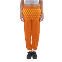 Orange Star Space Women s Jogger Sweatpants by Mariart