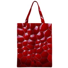 Plaid Iron Red Line Light Zipper Classic Tote Bag by Mariart