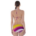 Rainbow Space Red Pink Purple Blue Yellow White Star Cut-Out One Piece Swimsuit View2