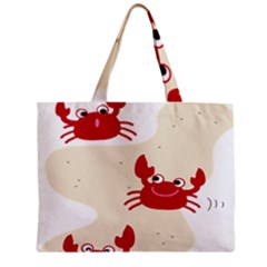 Sand Animals Red Crab Zipper Mini Tote Bag by Mariart