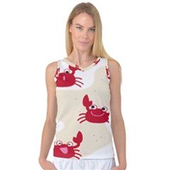 Sand Animals Red Crab Women s Basketball Tank Top