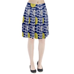 Sunflower Line Blue Yellpw Pleated Skirt