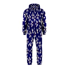 Star Flower Blue White Hooded Jumpsuit (kids)