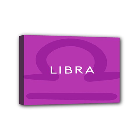 Zodizc Libra Purple Mini Canvas 6  X 4  by Mariart