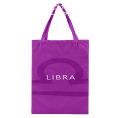 Zodizc Libra Purple Classic Tote Bag