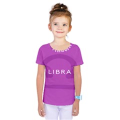 Zodizc Libra Purple Kids  One Piece Tee