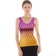 Triangle Plaid Chevron Wave Pink Purple Yellow Rainbow Tank Top