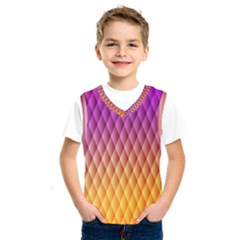 Triangle Plaid Chevron Wave Pink Purple Yellow Rainbow Kids  SportsWear