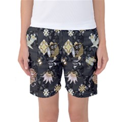 Traditional Music Drum Batik Women s Basketball Shorts