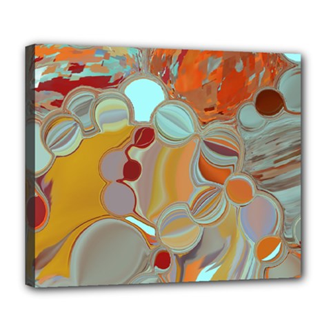 Liquid Bubbles Deluxe Canvas 24  X 20   by digitaldivadesigns