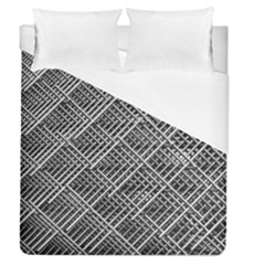 Pattern Metal Pipes Grid Duvet Cover (queen Size) by Nexatart