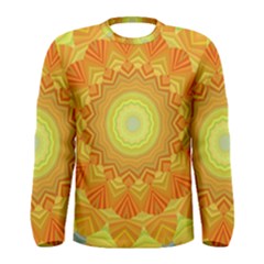 Sunshine Sunny Sun Abstract Yellow Men s Long Sleeve Tee by Nexatart